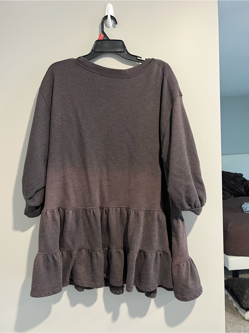 We The Free Ribbed V-Neck Pullover in Faded Charcoal